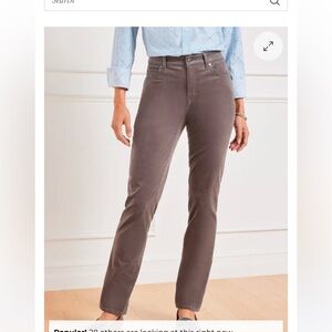 TALBOTS STRETCH CORDUROY STRAIGHT LEG PANTS Size 16
